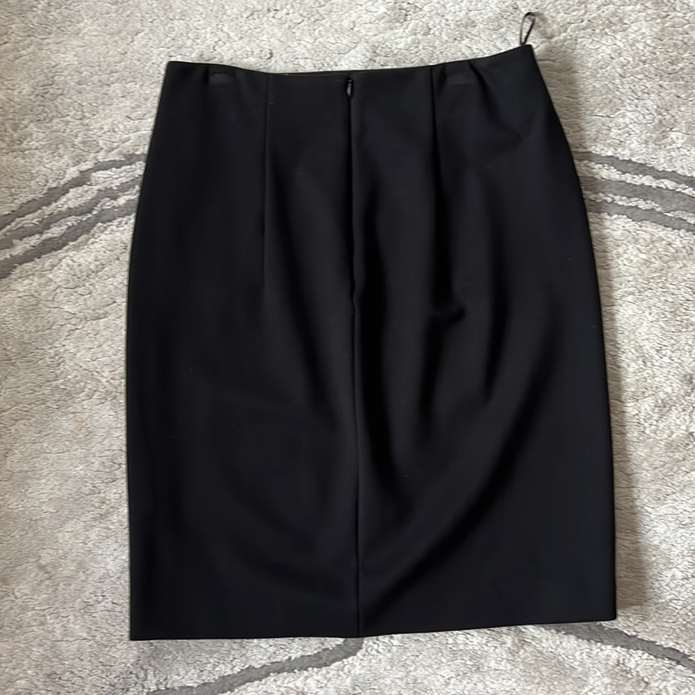 Elie Tahari Jade Faux Leather Wrap Skirt - Picture 11 of 11